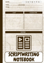 Load image into Gallery viewer, Scriptwriting Notebook