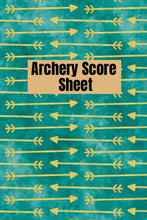 Load image into Gallery viewer, Archery score sheet