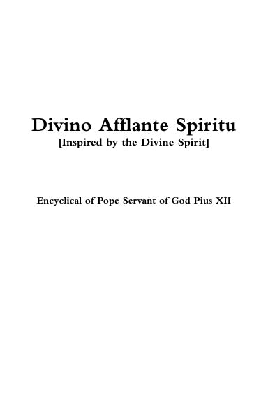 Divino Afflante Spiritu