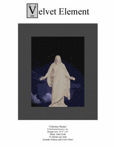 "Christus Statue" Cross-Stitch Pattern