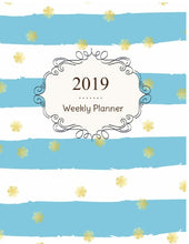 Load image into Gallery viewer, 2019 Weekly Planner, Calendar One Year 12 Monthly 365 Day, Schedule Organizer and Journal, Monthly &amp; Yearly Goals Planning

