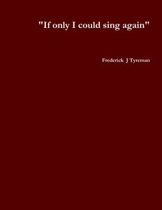 "If only i could sing again"