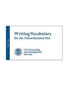 Writing Vocabulary for the Naturalization Test