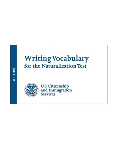 Writing Vocabulary for the Naturalization Test