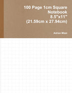 100 Page 1cm Square Notebook