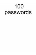 100 passwords