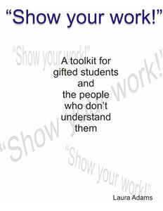 "Show your work!"