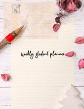 Load image into Gallery viewer, Weekly student planner
