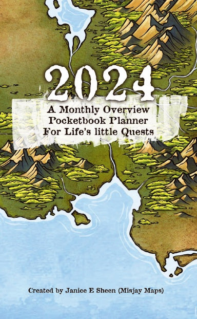 2024 Monthly Overview Pocketbook Planner