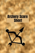 Load image into Gallery viewer, Archery score sheet
