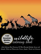 100 wildlife coloring book for adults