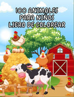 100 Animales Para Ninos Libro De Colorear