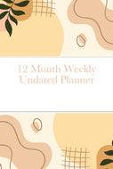 12 Month Weekly Undated Planner